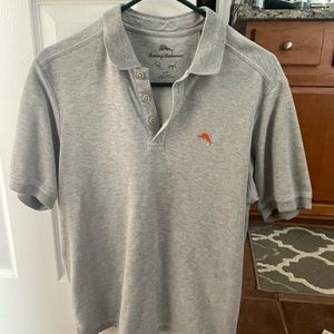 Tommy Bahama Supima Gray Polo